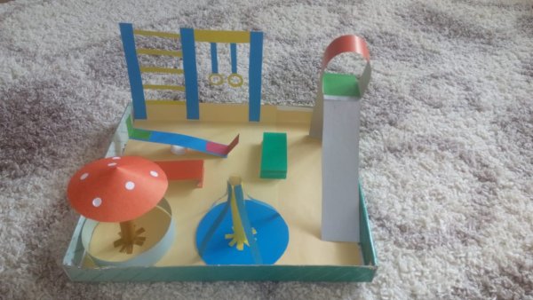 Объемный макет детской площадки