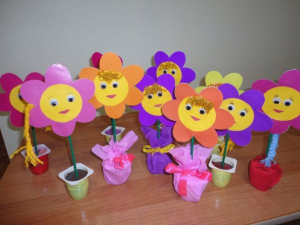 Цветок своими руками в детском саду