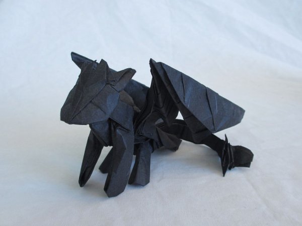 Беззубидракон оригами
