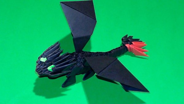 Модульное оригами Беззубик