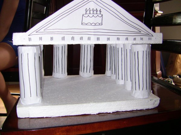 Храм Афины Парфенон макет