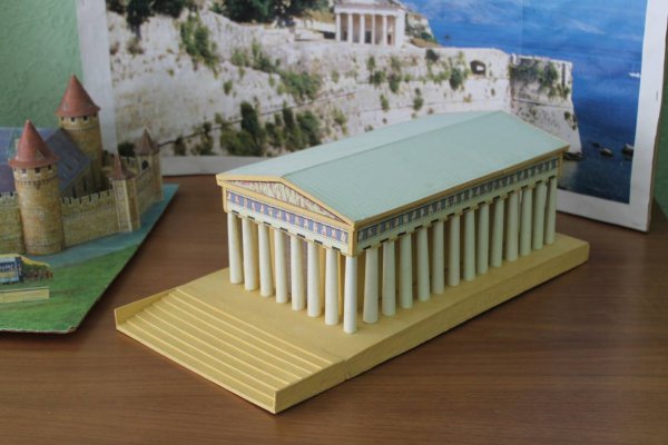 Греческий храм из бумаги