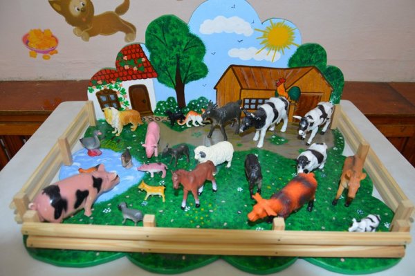 Макет домашние животные для детского сада