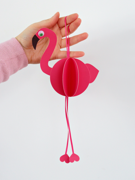 Фламинго из бумаги для детей