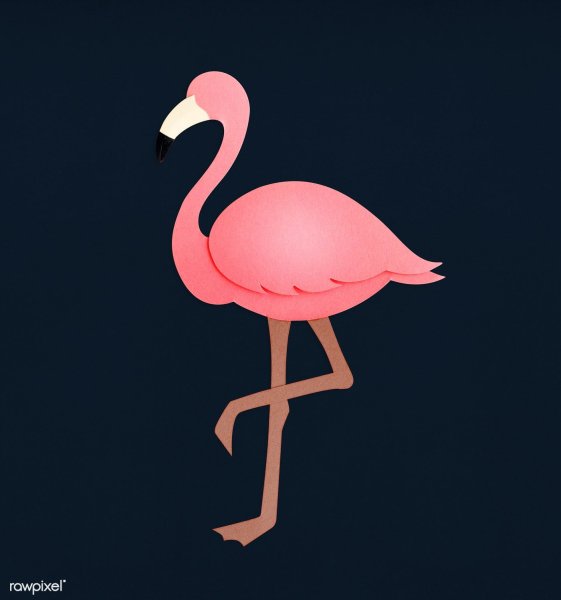 Фламинго из бумаги