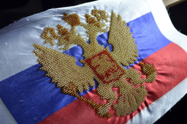 Российский герб вышивка
