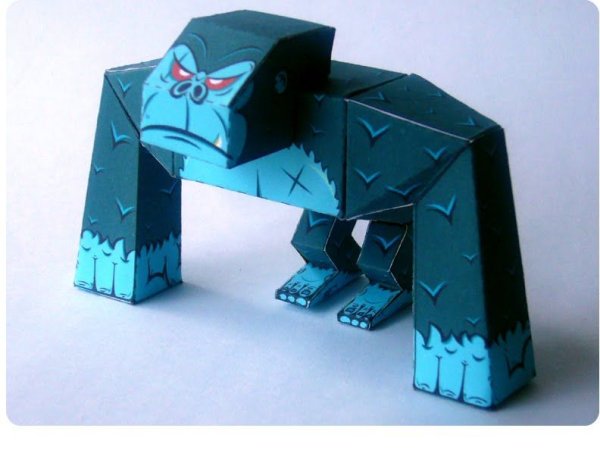 Papercraft горилла