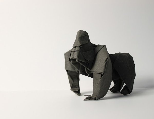 Оригами горилла сложная
