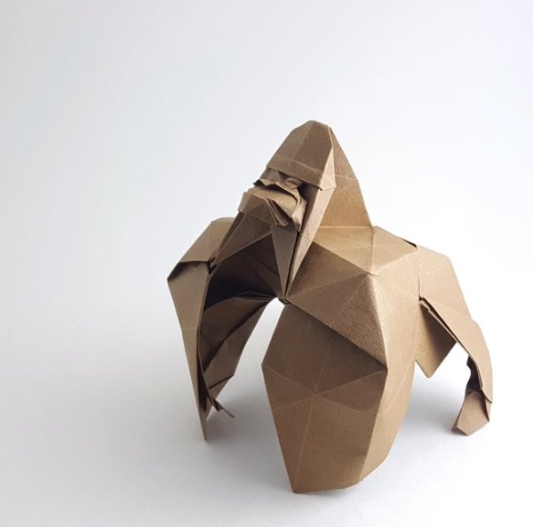 Оригами горилла