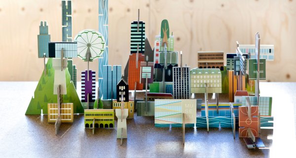 Бумажный макет города