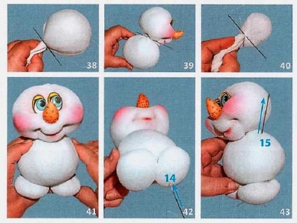 Снеговик из колготок