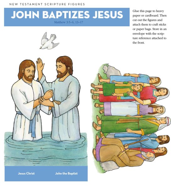 Иоанн крестит Иисуса Христа поделка