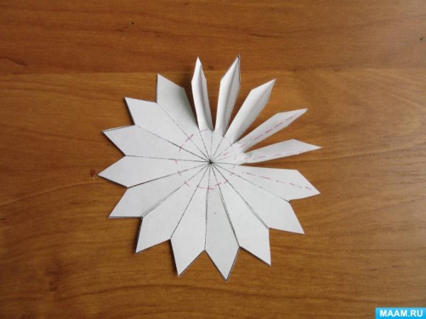 Хризантема поделка из бумаги для детей