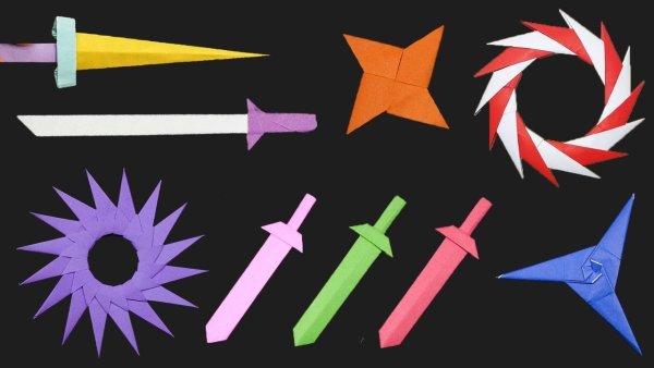 Оригами оружие ниндзя