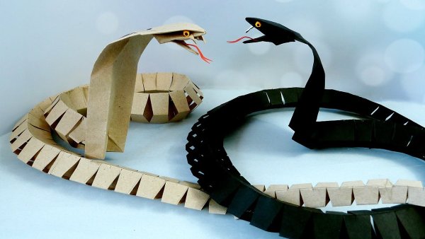 Оригами змея