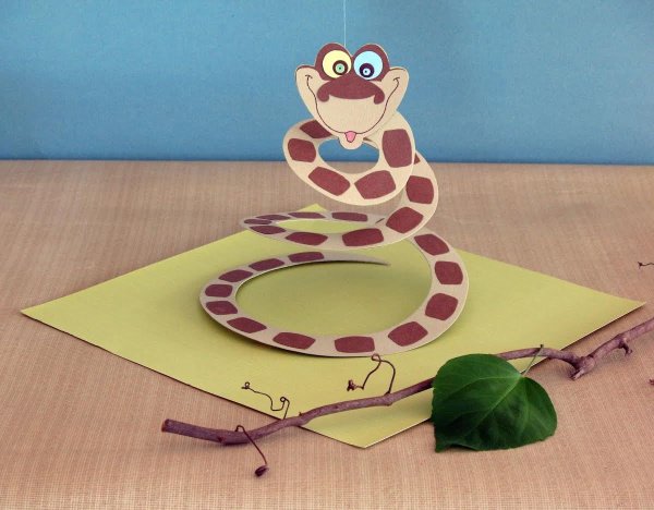 Поделка змея для детей