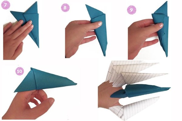 Поделки из бумаги оригами когти