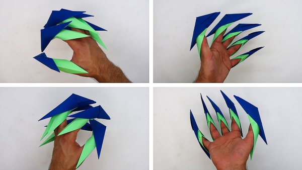 Оригами когти дракона