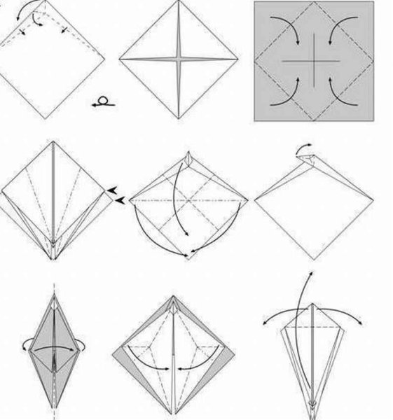 Оригами из бумаги для начинающих дракон