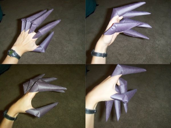 Оригами когти Фредди Крюгера