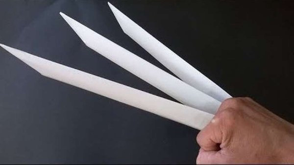 Оригами оружие когти Росомахи