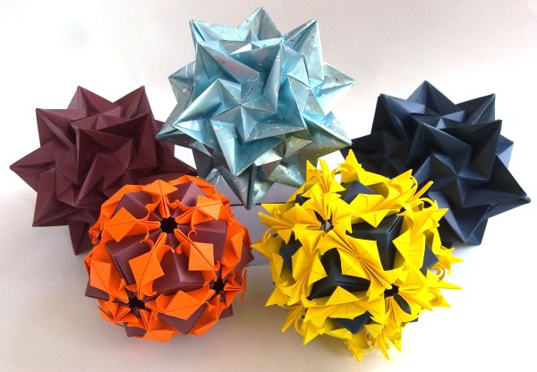 Оригами шар кусудама