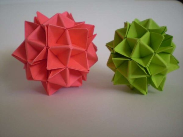 Модуль оригами шар кусудама