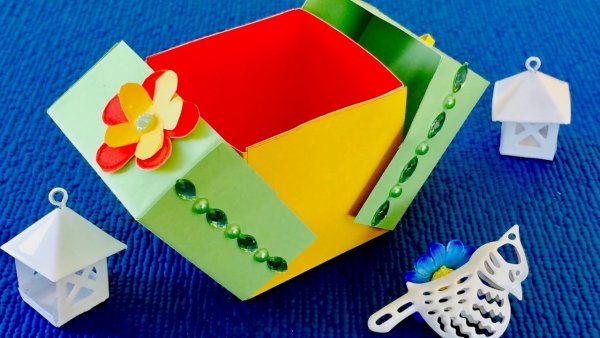 Оригами коробочка на день рождения