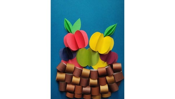 Поделки из цветной бумаги фрукты