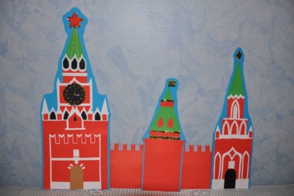 Аппликация Спасская башня Кремля