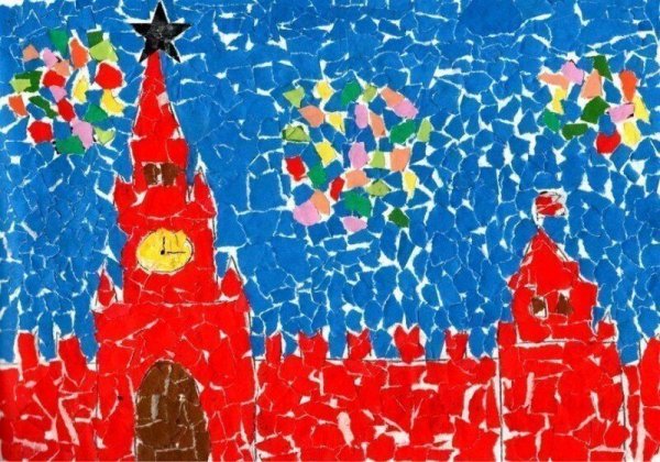 Московский Кремль Обрывная мозаика