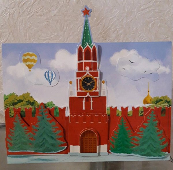 Спасская башня Московского Кремля 3д ручкой
