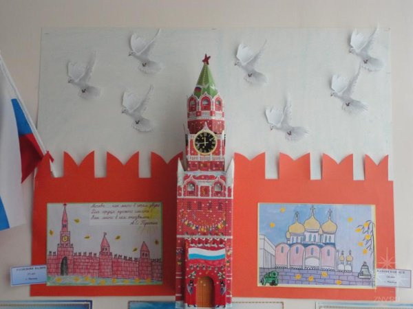 Спасская башня Кремля макет из бумаги