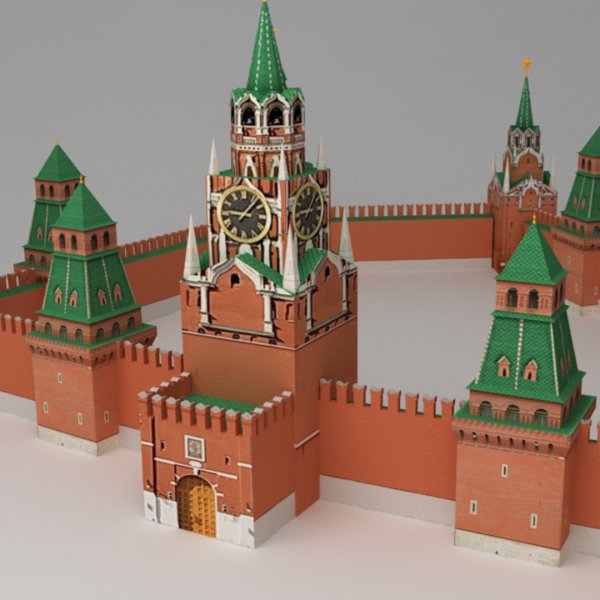 Московский Кремль 3d модель