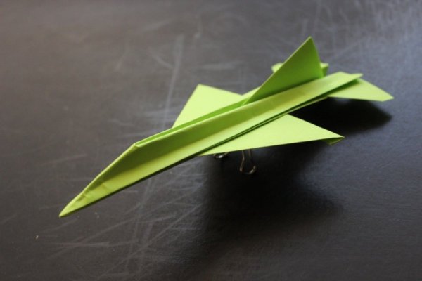 Оригами самолёт ф 16