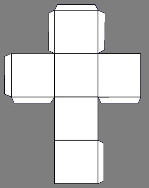 Кубик d20 развёртка