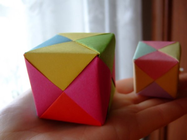 Модульный куб из бумаги
