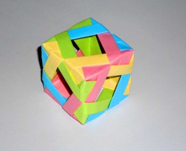 Оригами объемный куб