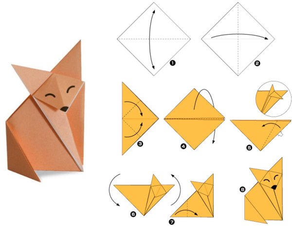 Поделки оригами из бумаги своими руками пошагово