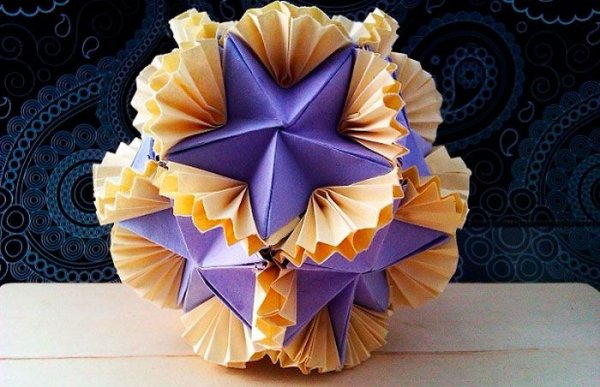 Шар счастья кусудама оригами