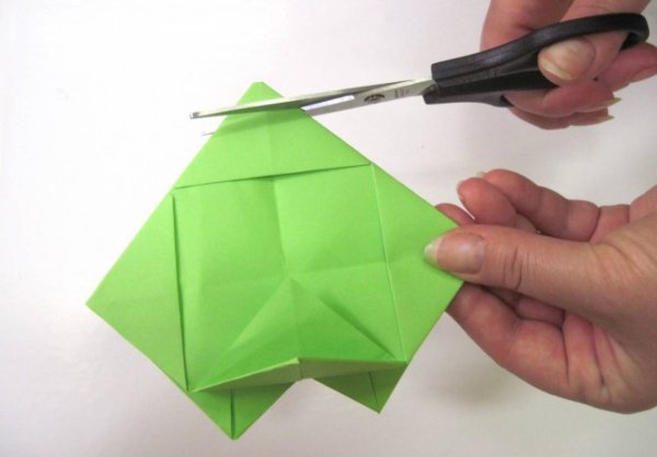 Оригами лягушка квакушка