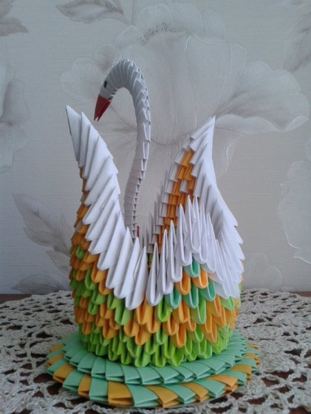 Оригами лебедь Сергей Тарасов