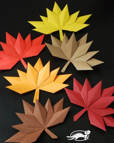 Осенние листья из бумаги