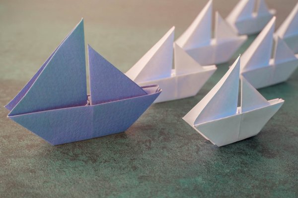 Оригами парусник в подготовительной группе