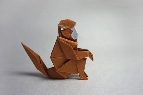 Оригами обезьяна