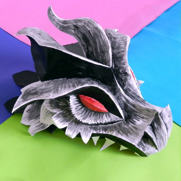 Бумажная маска дракона