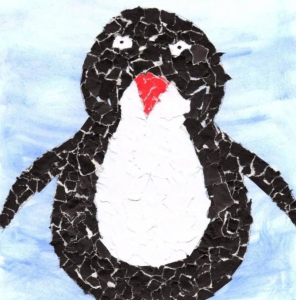 Обрывная мозаика Пингвин