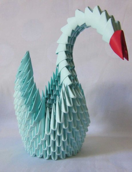 Модульное оригами Царевна лебедь