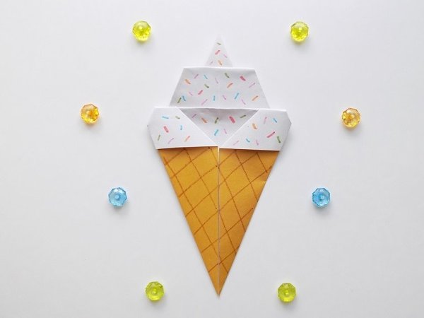 Поделка мороженое из бумаги