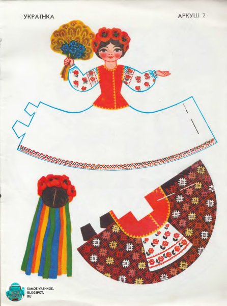 Бумажные куклы в народных костюмах
